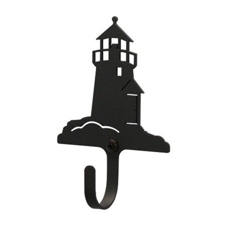Village Wrought Iron Village Wrought Iron WH-10-S Lighthouse Wall Hook Small - Black WH-10-S